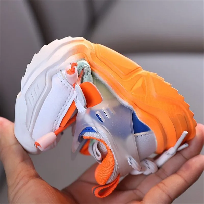 DIMI 2023 New Children Shoes Girls Boys Casual Shoes Fashion Colorblock Breathable Soft Leather Non-slip Sneakers for Kids