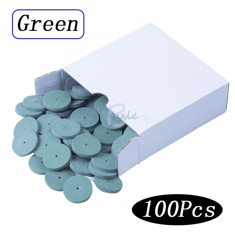 High quality 100 pcs/box dental laboratory polishing wheel tool bur polishing particle silicone rubber polishing wheel