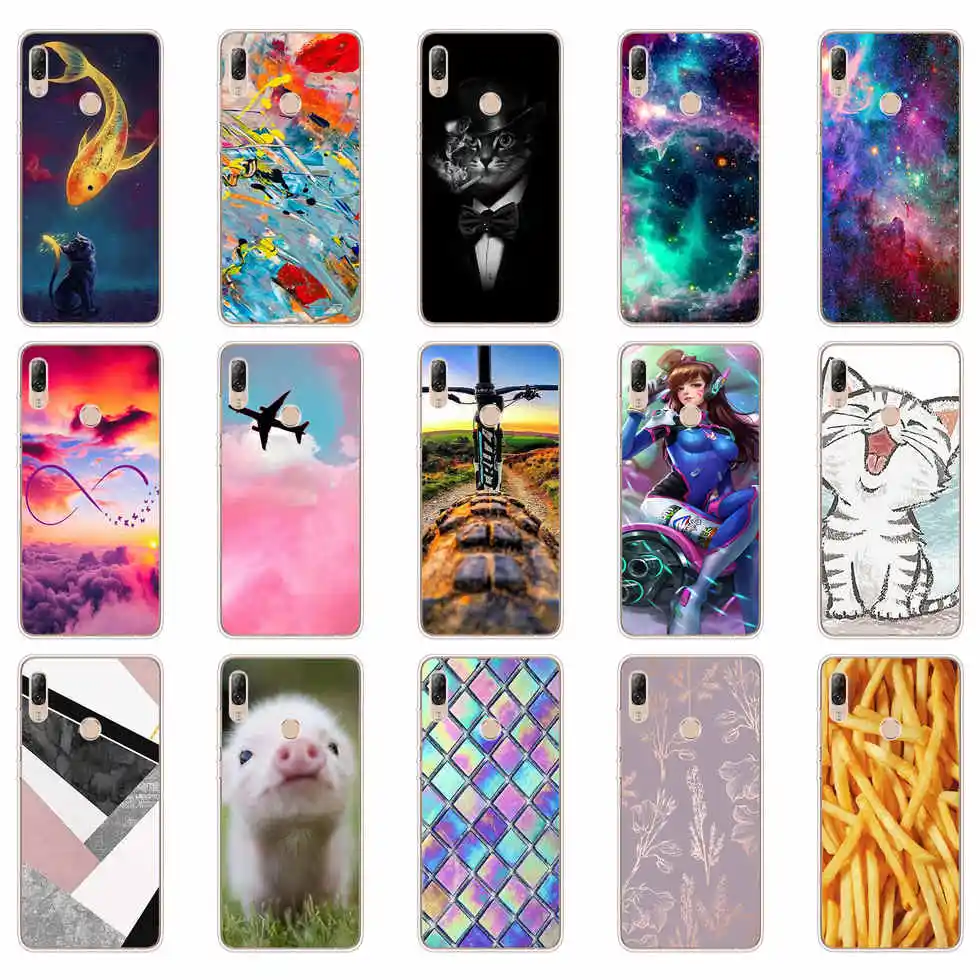 For Lenovo K5 Pro Case 5.99'' Cute cat Bumper Soft Silicon Back Cover For Lenovo K 5 Pro Phone Cases Funda Coque K5Pro