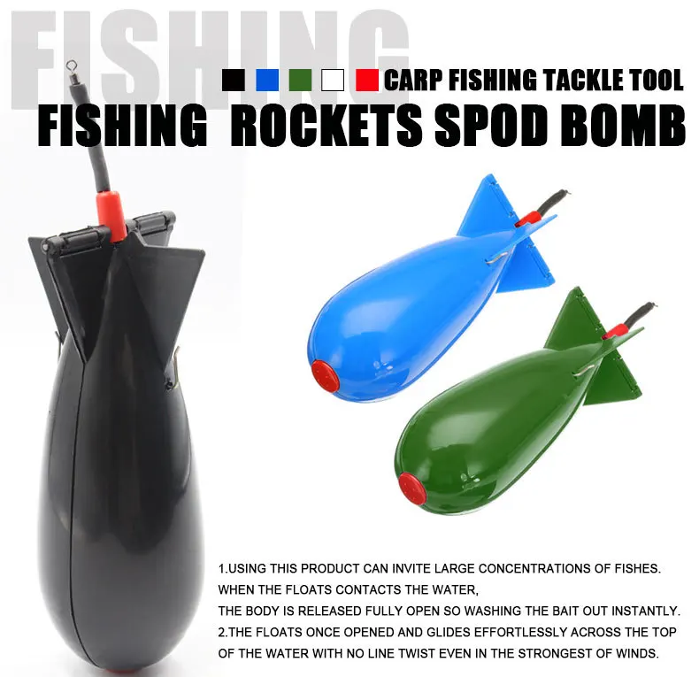 PRO BEROS Angeln Spomb Rockets Spod Tackle Feeder Pellet Rakete Feeder Float Köder Halter Maker Angehen Außen Werkzeug Zubehör – Detail 1