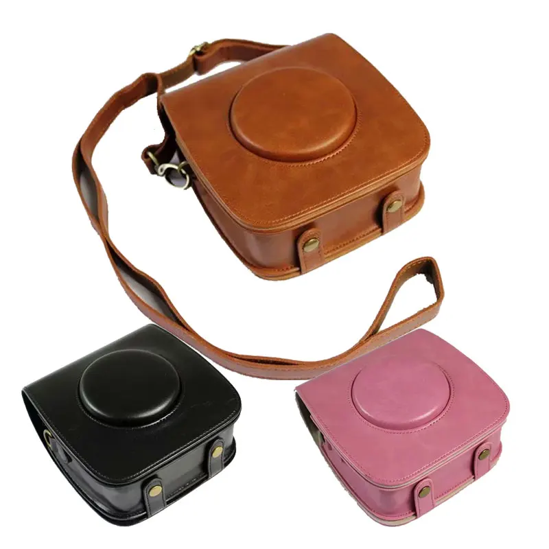 

Vintage PU Leather Case For FUJIFILM Instax SQUARE SQ20 Camera Bag Shoulder Strap Instant Pouch For Fuji Instax SQ20