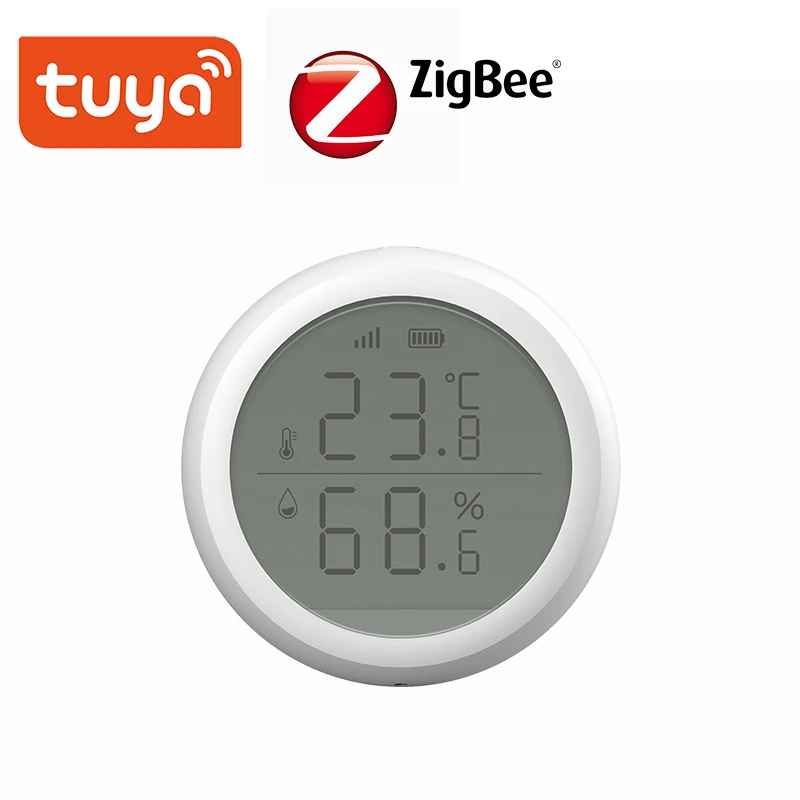 

Датчик температуры и влажности Tuya Zigbee с ЖК-экраном и аккумулятором