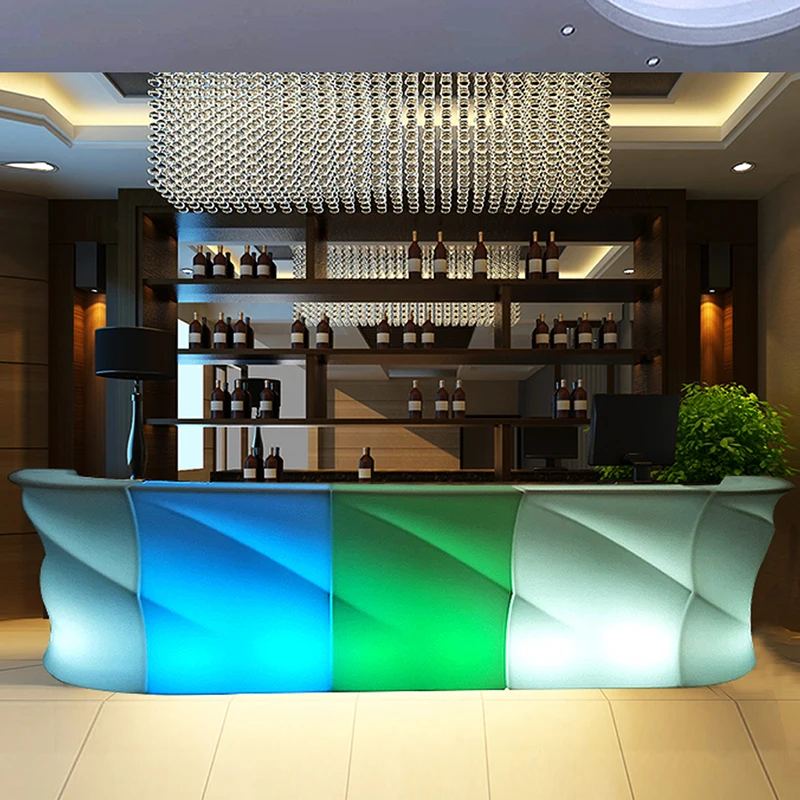 Creative LED luminous combination wave bar counter wine cabinet bar furniture nightclub event cocktail party KTV table and chair