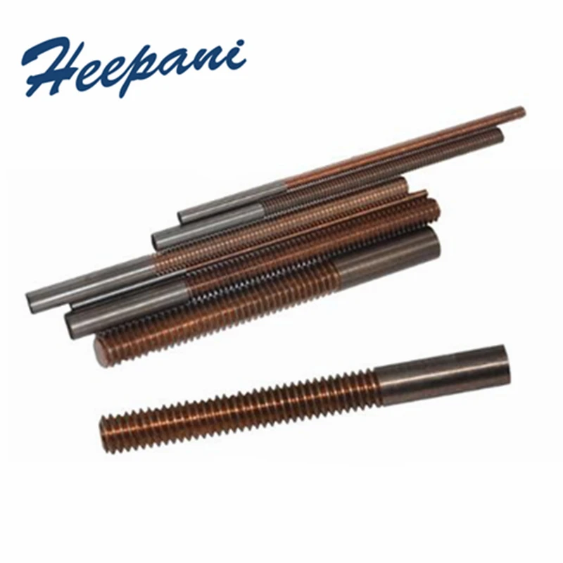 M3 - M20 Tungsten Copper Thread Tapping Electrode 0.5 - 1.5mm CT40B Alloy Screw Thread Rod Standard Spark Electrode