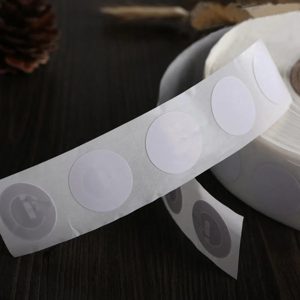 (10PCS/LOT)25mm NFC 1K F08 Tag Stickers 13.56Mhz ISO14443A RFID Label Smart Keytag Card