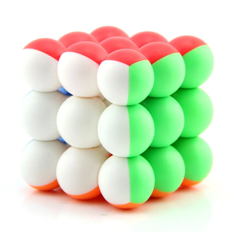 YJ Ball Magic Cubes Professional 3x3x3 6CM Ball Magic Cubes Twist Puzzle Toys for Children Gift Educational Toy