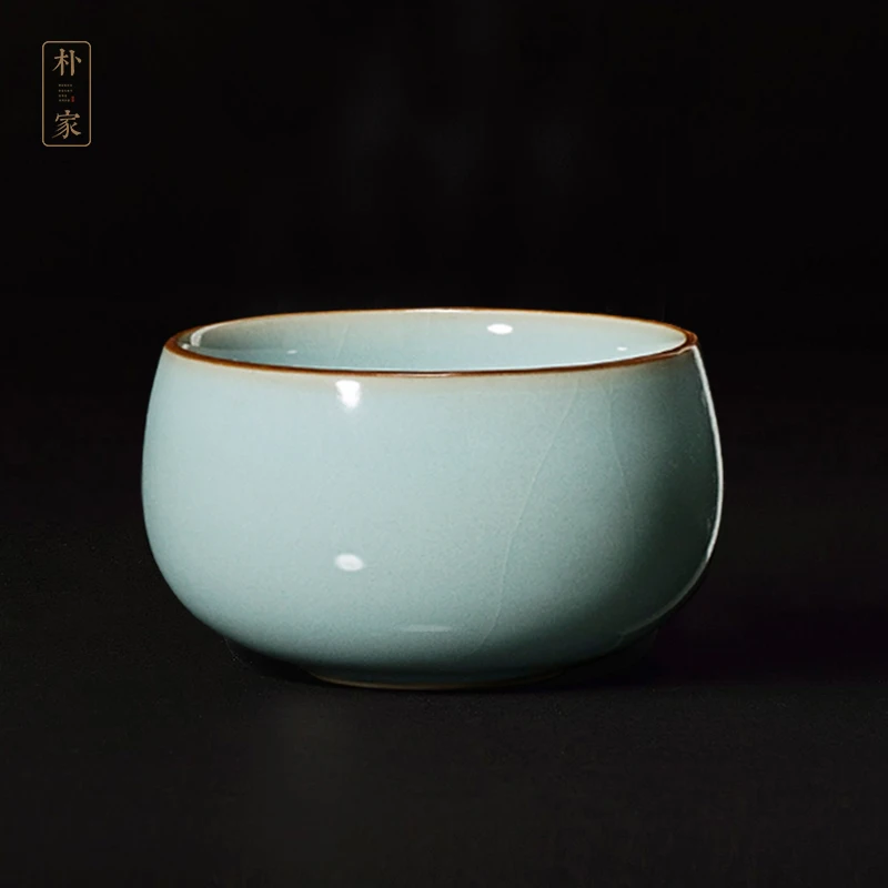 |kiln meditation cups cup sample tea cup master cup single cup ruzhou your porcelain slice open individual cup azure