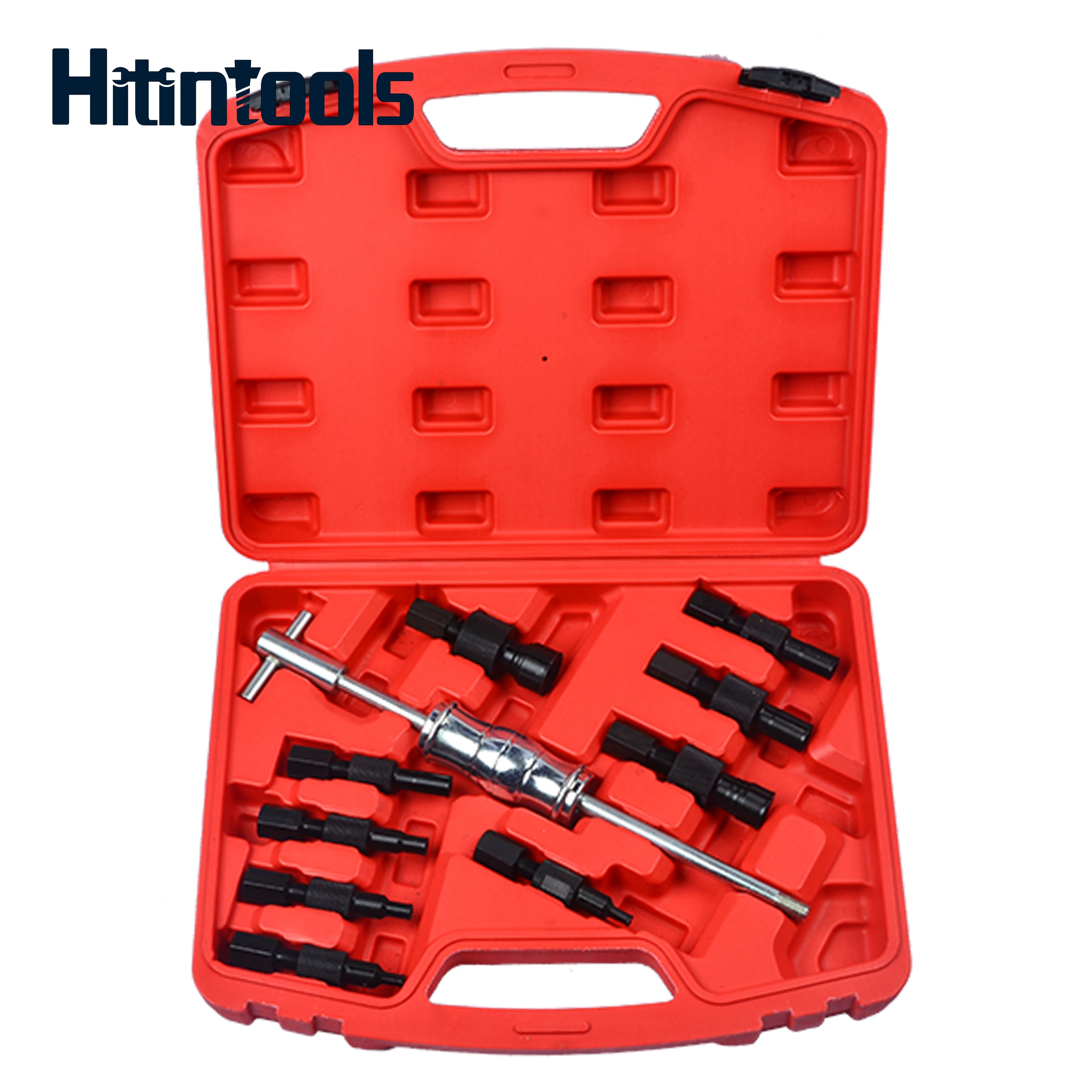 

9/10pc Blind Hole Kit Slide Hammer Pilot Internal Bearing Puller Bearing Extractor Removal Tool Kit