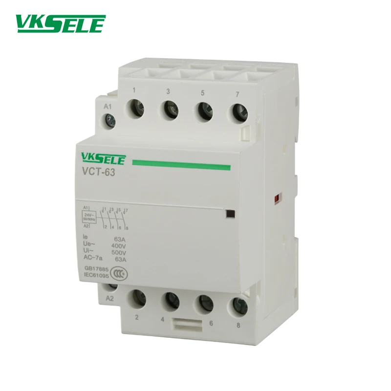 KCT-63 63A 4NO 4NC 2NO2NC Elektrische AC knotige schütz 4P 12V 24V 48V 110V 220V Haushalt Schütz