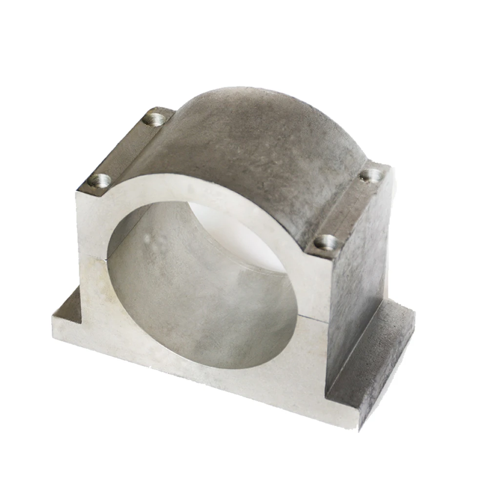 120MM 125MM Cast Aluminum Spindle Motor Holder Mount CNC Spindle Fixture Mounting Bracket Clamp For 4.5KW 5.5KW Spindle