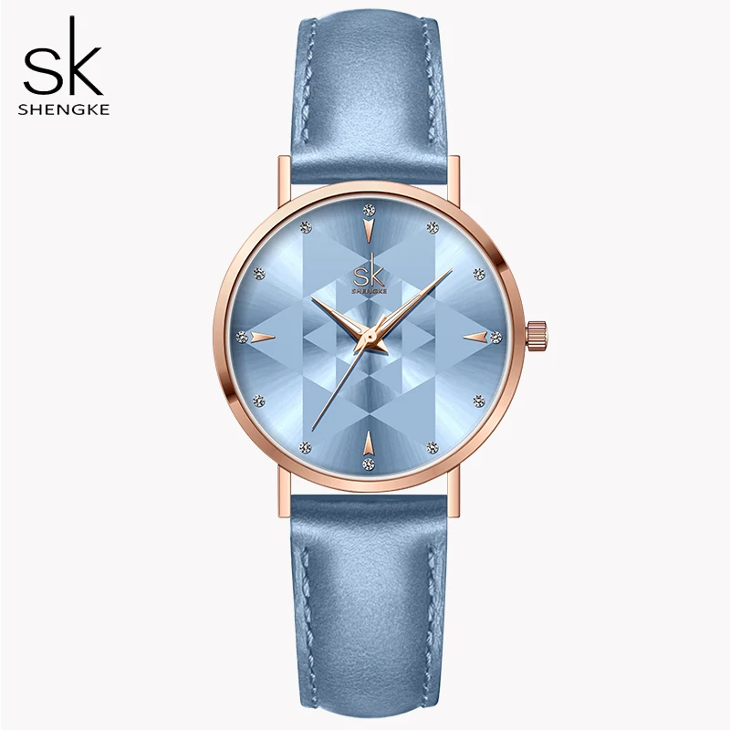 Romantic Light Blue Women Watches Royal Style Relogio Feminino Ultra Thin Minimalist Watch For Women Top Brand Montre Femme