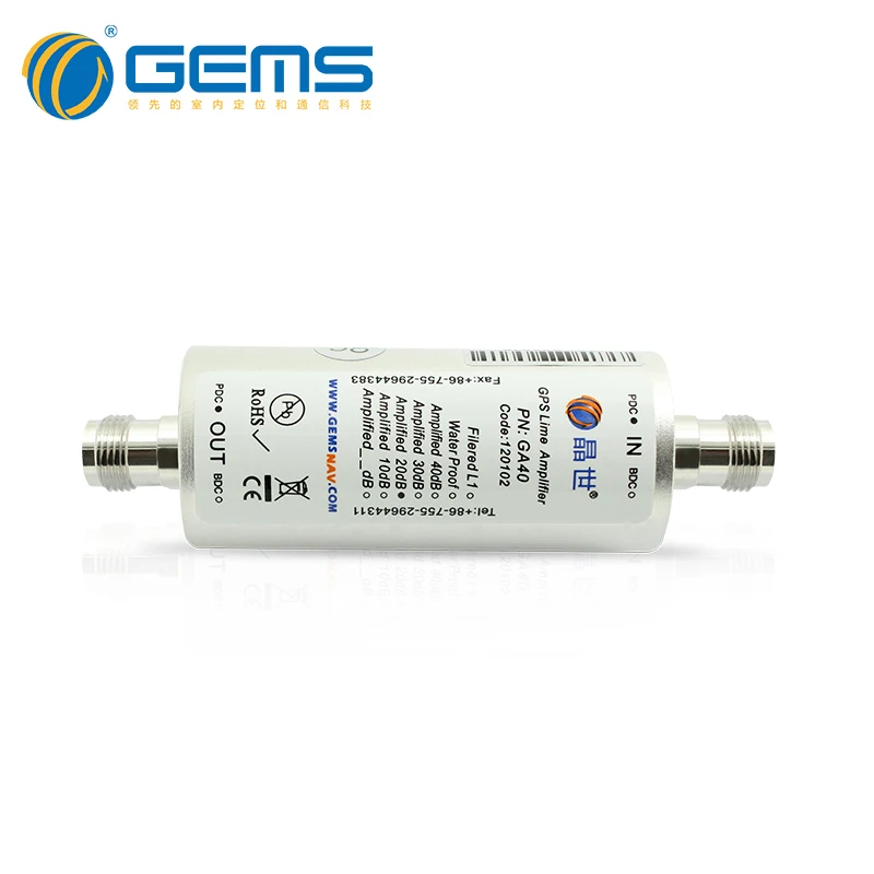 

GPS Amplifier 1.1-1.7G RF low noise amplifier 40dB high gain measurement mapping GA40