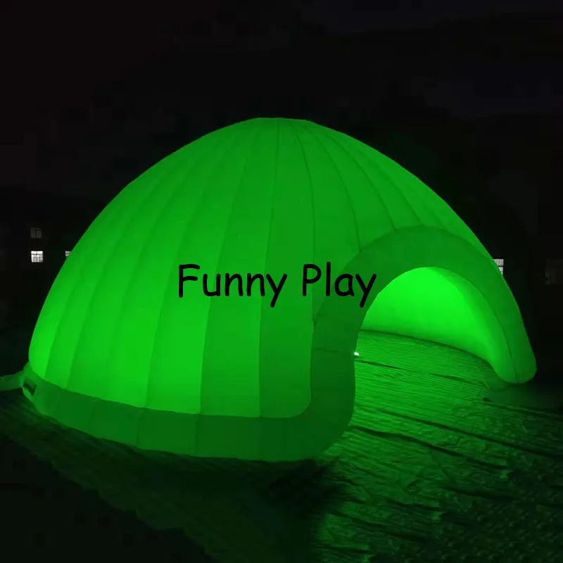 Giant inflatable LED dome party event camping tent inflatable dome tent with colorful LED light for party ,exhibitions