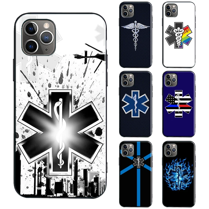 Star Of Life TPU Case For iPhone 12 13 Pro Max mini X XR XS Max 6S 7 8 Plus SE 2020 11 14 Pro Max Cover