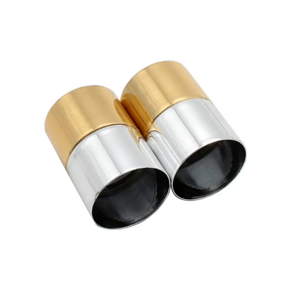 2 sets 18mm Inner Hole Half Silver And Half Gold Cylinder Magnetic Clasp, Gold Big Size Magnet Fastener Connectors