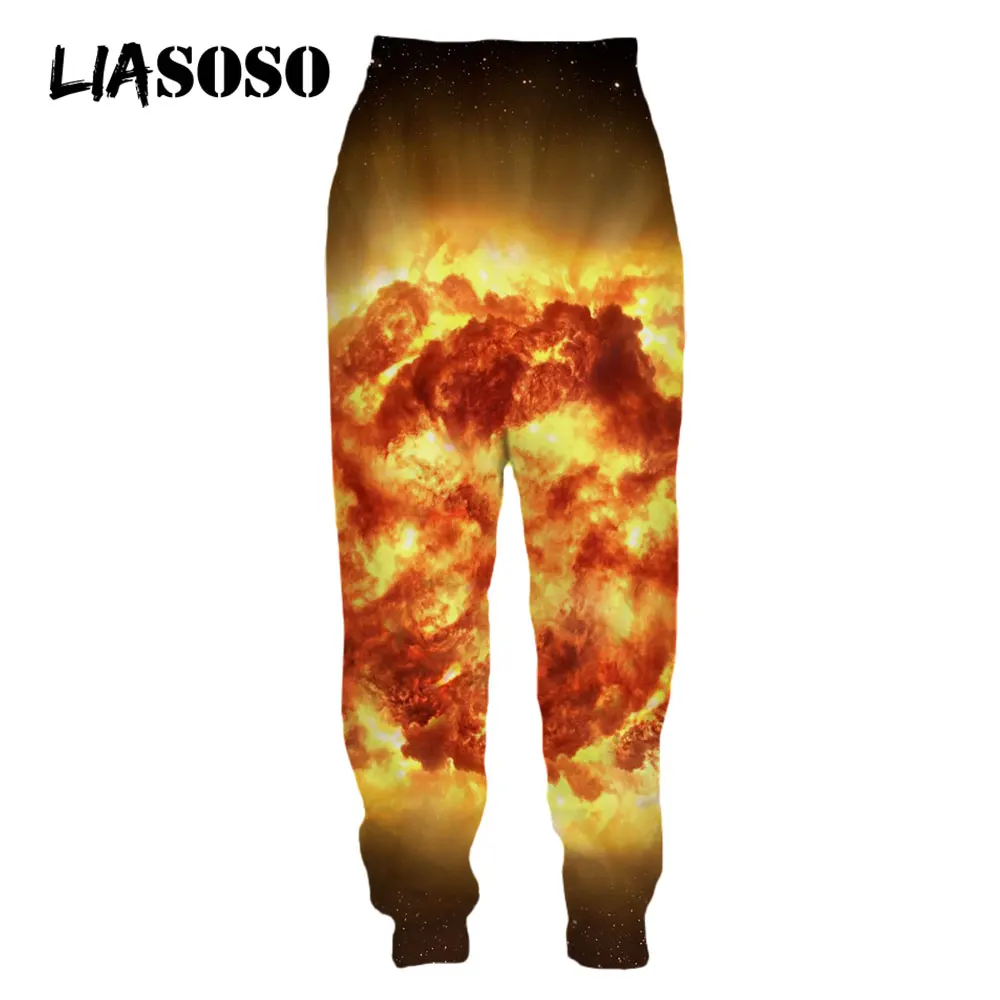 

LIASOSO 3D Print Universe Hot Galaxy Jogging Sport Pants Men Women Breathable Clothing Trendy Oversized Sweatpants Streetwear