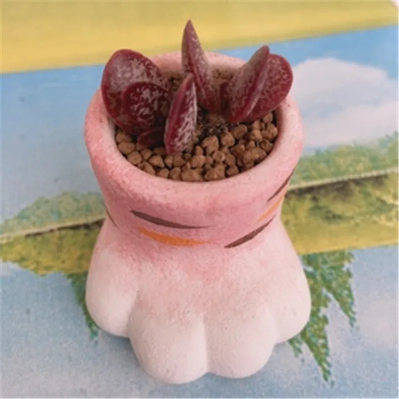 Concrete Flower Pot Silicone Molds, Mini Cement Planter, 3D Animal Vase, Decorating Resin Mould