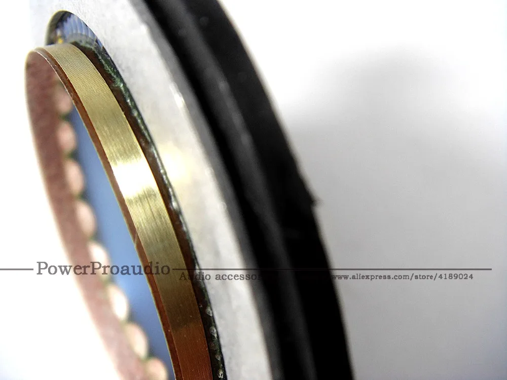 Hiqh جودة الحجاب الحاجز ل 1.75 "الأزرق التيتانيوم المتكلم النقي شقة الألومنيوم سلك مسطح الأزرق 8 أوم