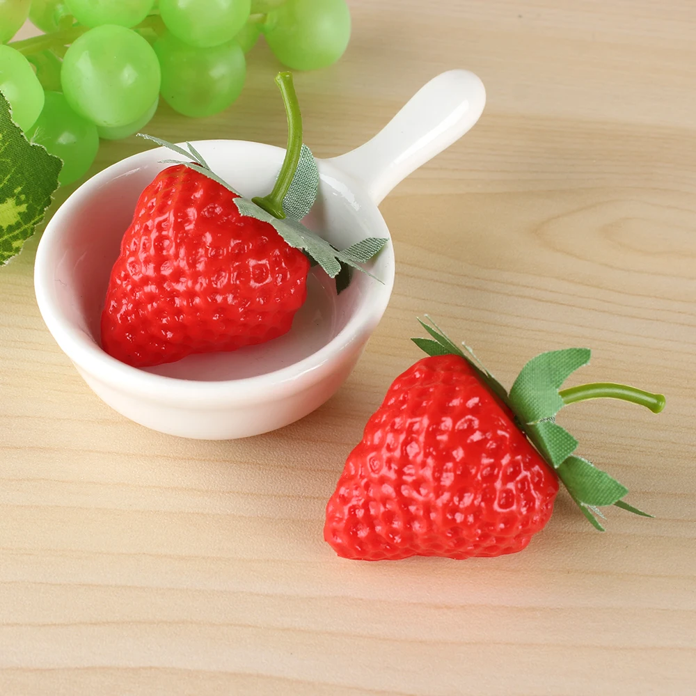 10pieces Simulation  Red Craft Colorful Lifelike For Food Display Home Decor Craft Projects