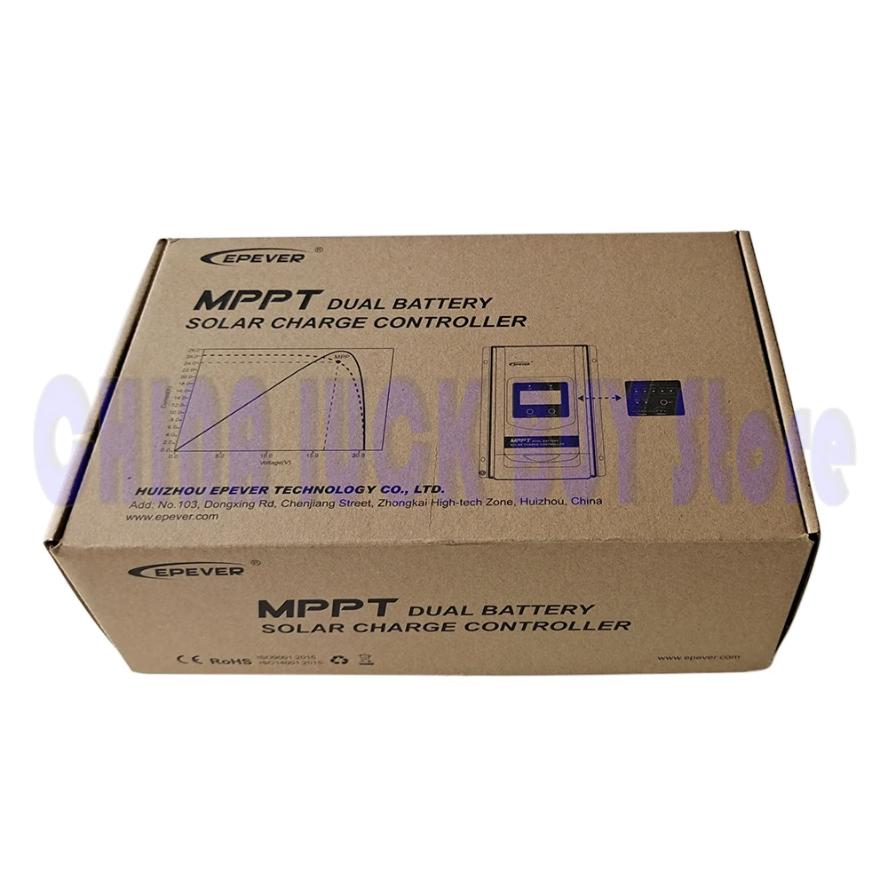 EPever 30A Dual Battery MPPT Solar Controller DR3106N DR3210N DuoRacer Series Solar Panel Charger Regulator DDS