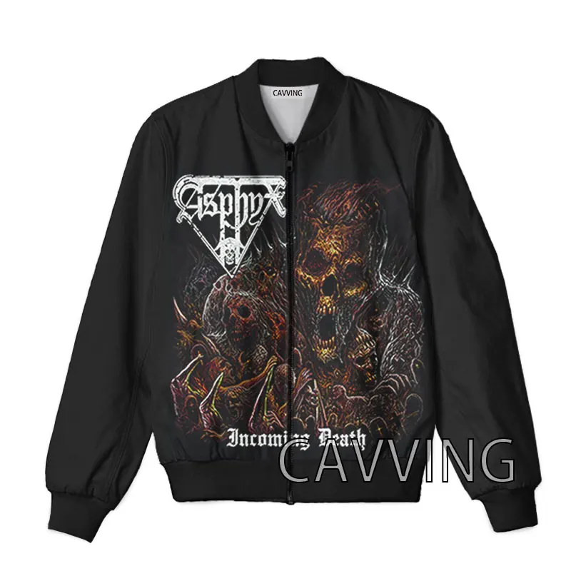 

New Fashion Women/Men's 3D Print ASPHYX Band Zipper Bomber Jackets Men Overcoat Mens Coat Zip Up Jackets