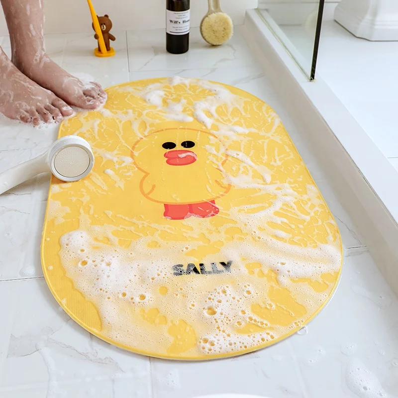 Bathroom Non-Slip Mat Children's Bath Foot Mat Toilet Baby Toilet Floor Mat Bathtub Toilet Brown Bear Authentic