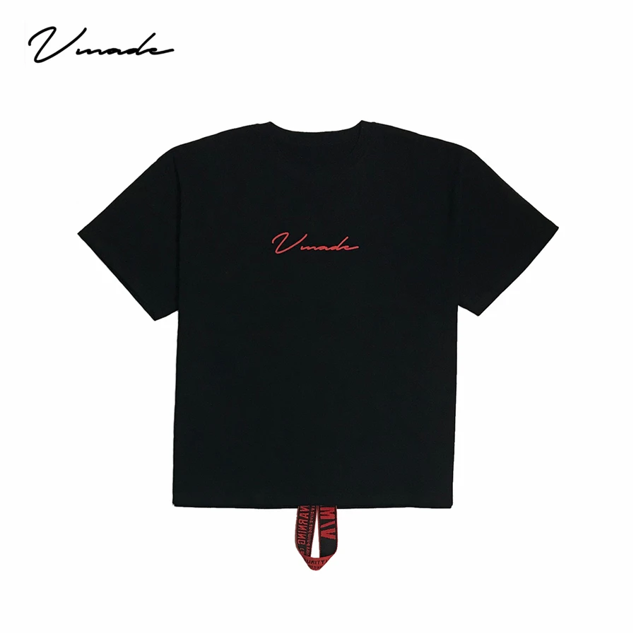 VMADE Authentics Men's Women's Essentials Cotton Performance Short Sleeve Oversized T-Shirt Print logo Woven tape anime jay z