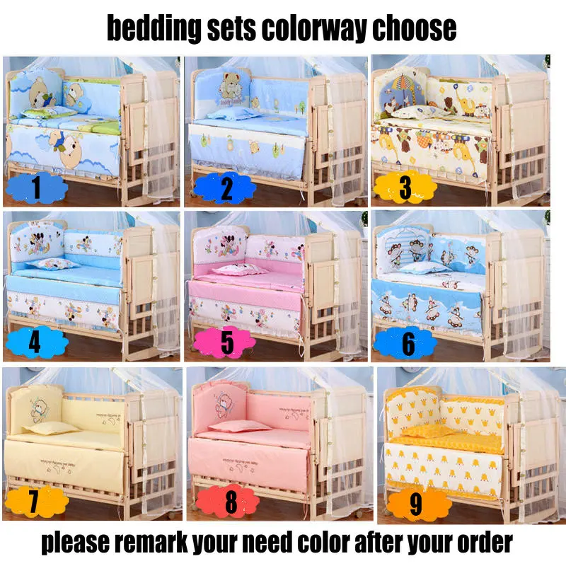 3 Grade Adjust Baby Cot Rocking Cradle Have Wheels, No Paint Crib Of Bedding Set, Can Joint With Adult Bed