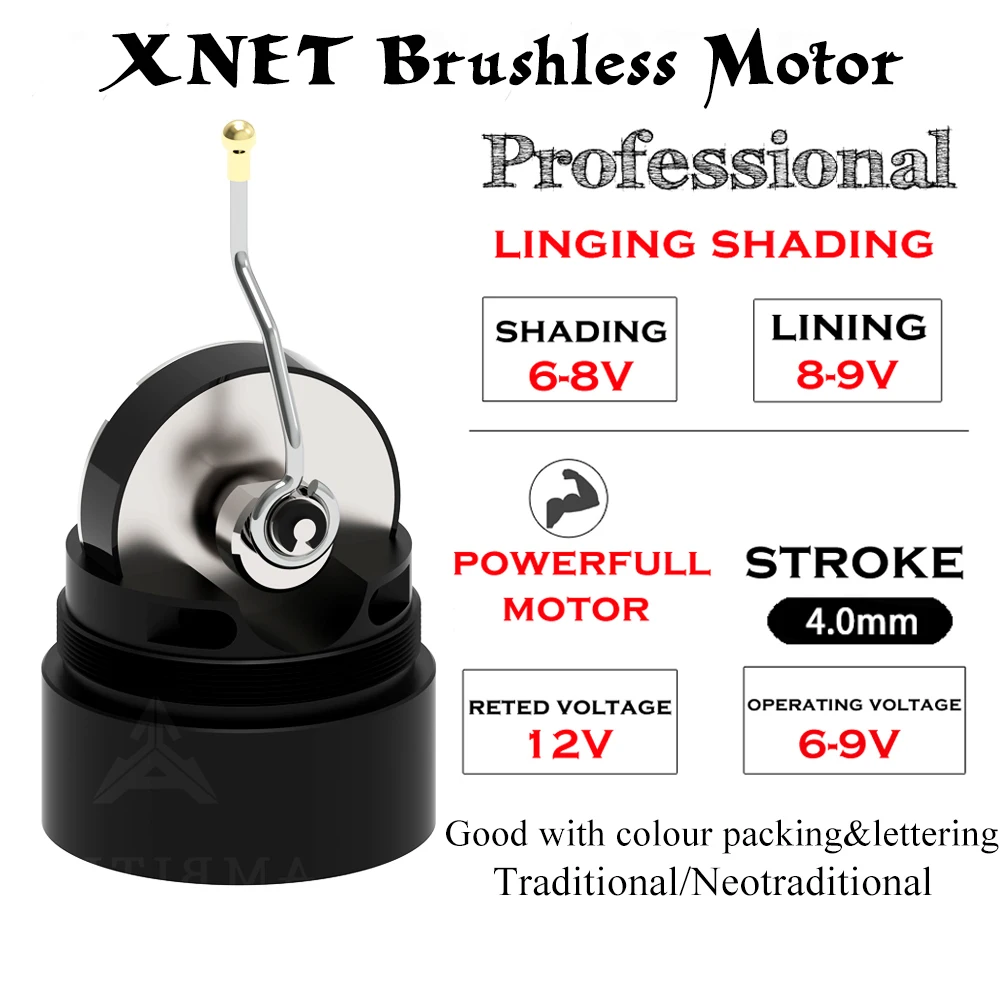 XNET Plus Wireless Tattoo Machine Pen Powerful Coreless Motor 2000mah Battery Pack Portable Professional Tattoo Equipment