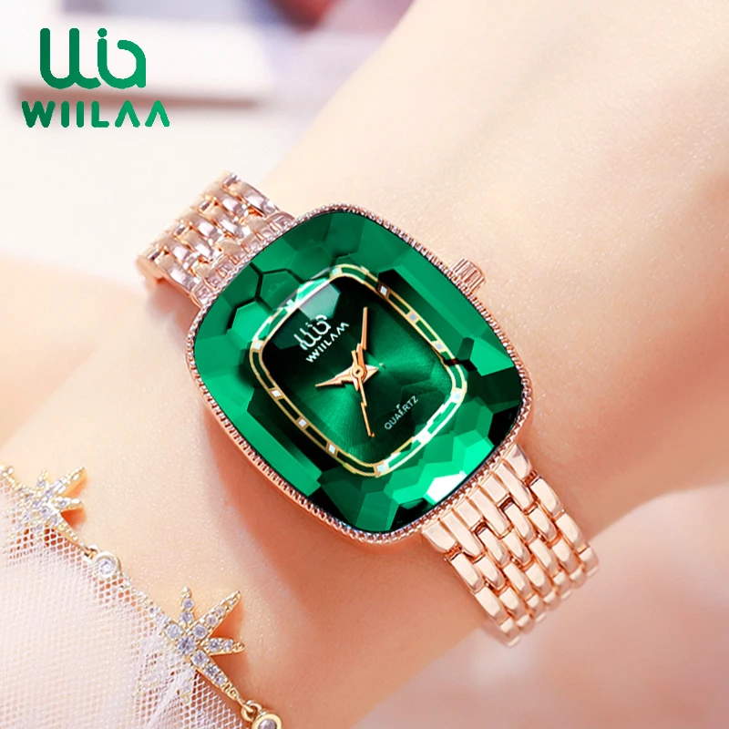 WIILAA Women Quartz Watch Creative Unique Ladies Wrist Watch For Montre Femme 2023 Female Clock relogio feminino Luxury Brand