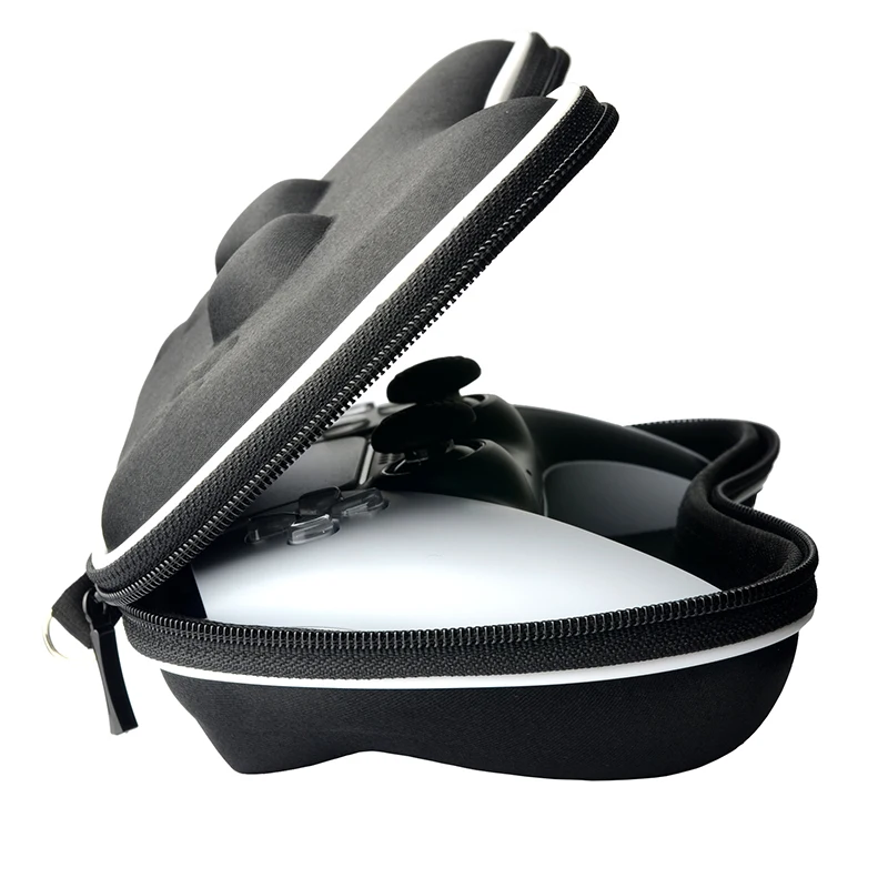 PS5 게임 컨트롤러 운반 케이스, 소니 플레이스테이션 5 듀얼센스 게임패드 쉘용 하드 EVA 보관 가방, 보호 커버, 2 개