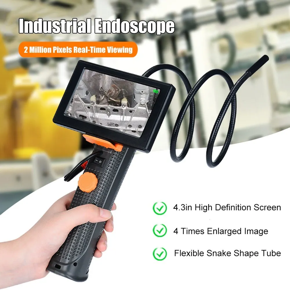 

Industrial Endoscope 4.3in Large Screen High Definition Display Micro-Inspection Vehicle Pipeline Air Conditioner Tool