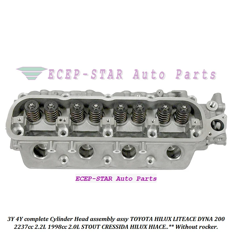 NO Rocker  3Y 4Y Complete Cylinder Head Assembly For TOYOTA HILUX LITEACE DYNA 200 STOUT CRESSIDA HILUX HIACE 2237cc 2.2L 2.0L