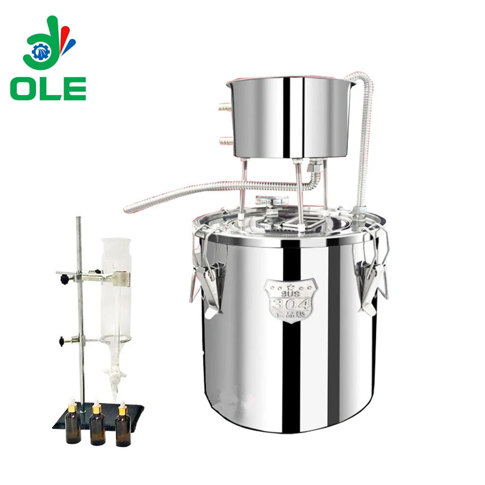 

Hot Selling Hydrosol Floral Water Distilling Machine Essential Oil Distillation Machine 10L