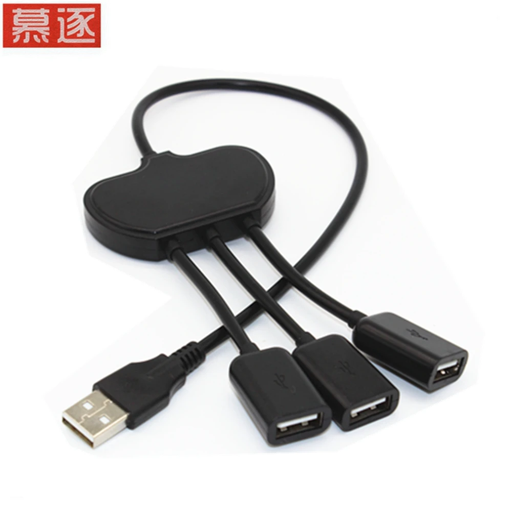 USB splitter one to three converter notebook computer extension USB flash disk multi function hub to hub2