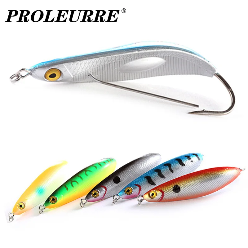 Proleurre Anti Grass Hook Fishing Spoon Lures 8cm 20g Artificial Bait Curved VIB Wobbler All Water Crankbaits Fishing Tackle