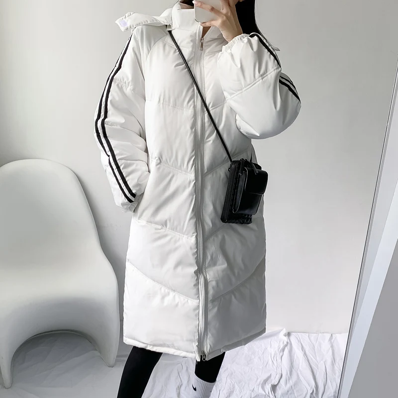 2021 new winter jacket women thick warm down cotton mid-length jacket parka coat women casual loose Korean winter jacket women