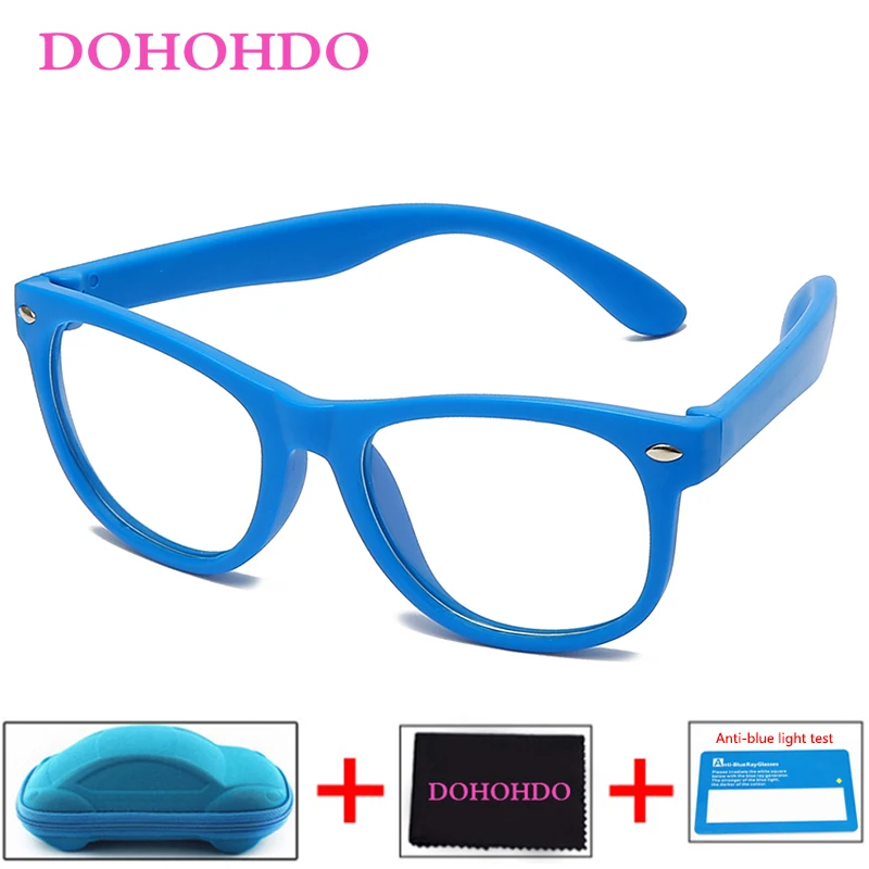 

Blue Light Blocking Glasses Children Square Optical Frame Eyeware Boy Girls Computer Transparent Eyeglasses UV400 Lunette De Vue