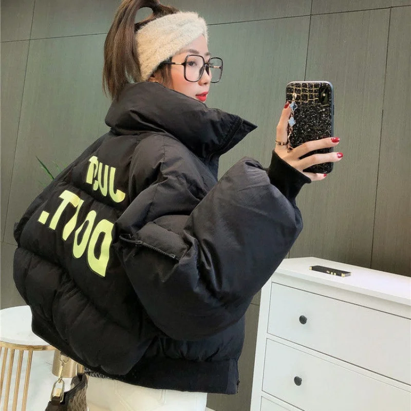 2022 New Winter Thicken Puffer Short Winter Jacket Warm Bread Coat All-match Fashion Loose Parka Cotton-Padded Jackets Females