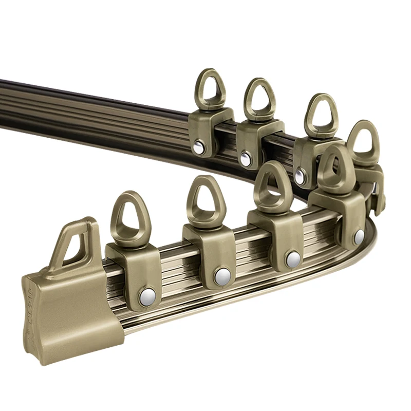 

Curved bay window curtain silent track U-shaped guide rail corner top-mounted bendable L-shaped curved rail slide