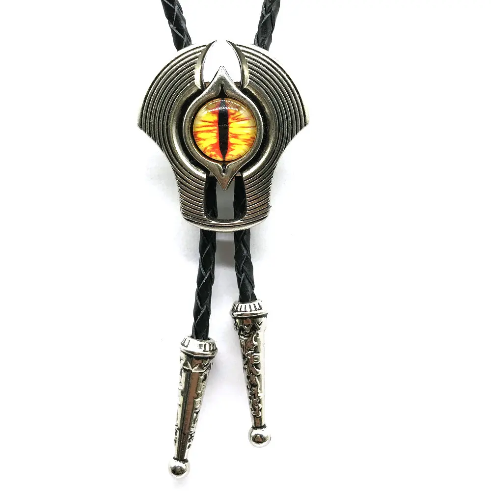 

Western cowboy bolo tie zinc alloy leather collar rope men and women suit accessories