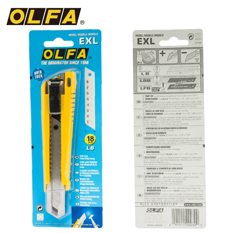 

OLFA Europe and Japan imported tools heavy duty cutting knife knife 18mm utility knife OLFA EXL