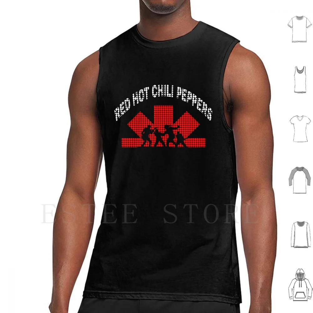 Camisetas sin mangas clásicas chaleco sin mangas pulga John Frusciante Hot Anthony Kiedis guitarra californication música pimienta chile rojo