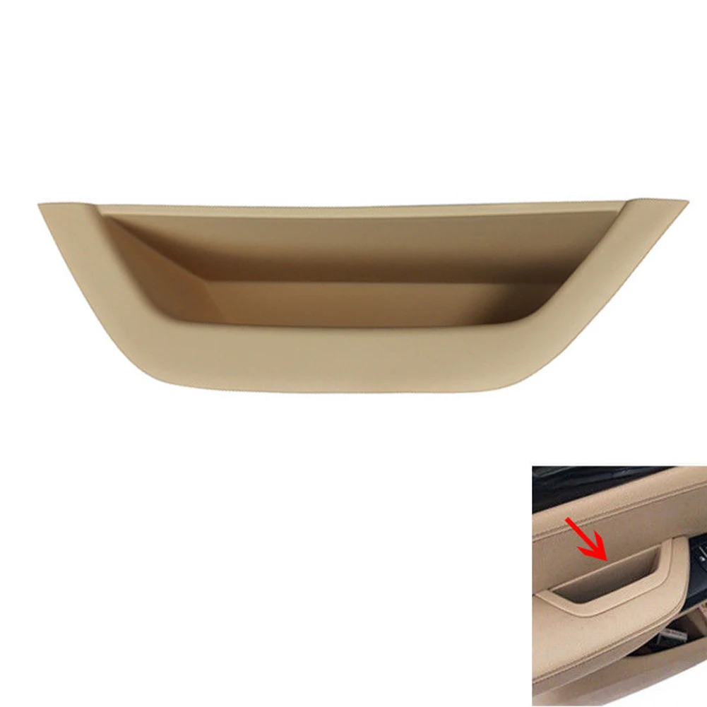 Beige Car Front Left Interior Inner Door Handle Pull Trim for BMW F25 F26 X3 X4 2011 2012 2013 2014 2015 2016 2017 ABS Plastic