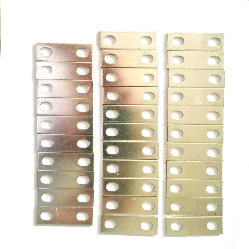 Screw 6 Battery Sheet Contacts  L47*W15*1.5mm Tabs Nickel-Plated Busbar Connectors 30mm Hole Pitch For Lithium-Ion LiFePO4 Cells