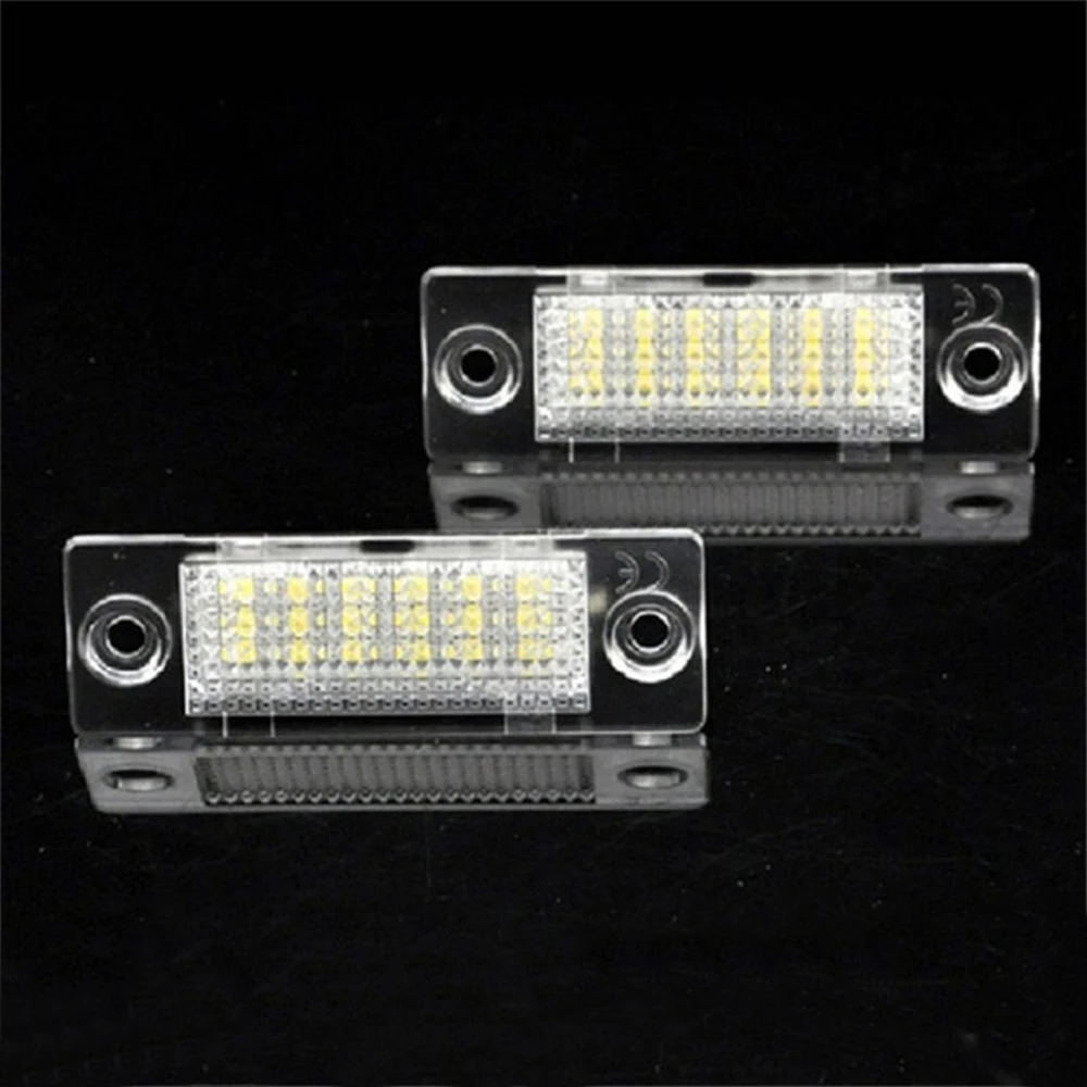 2pcs For VW Volkswagen Caddy 3 MK3 Golf Plus MK5 5 Jetta 5 MK5 Passat B5.5 B6 Touran LED Car Number License Tail Plate Lights