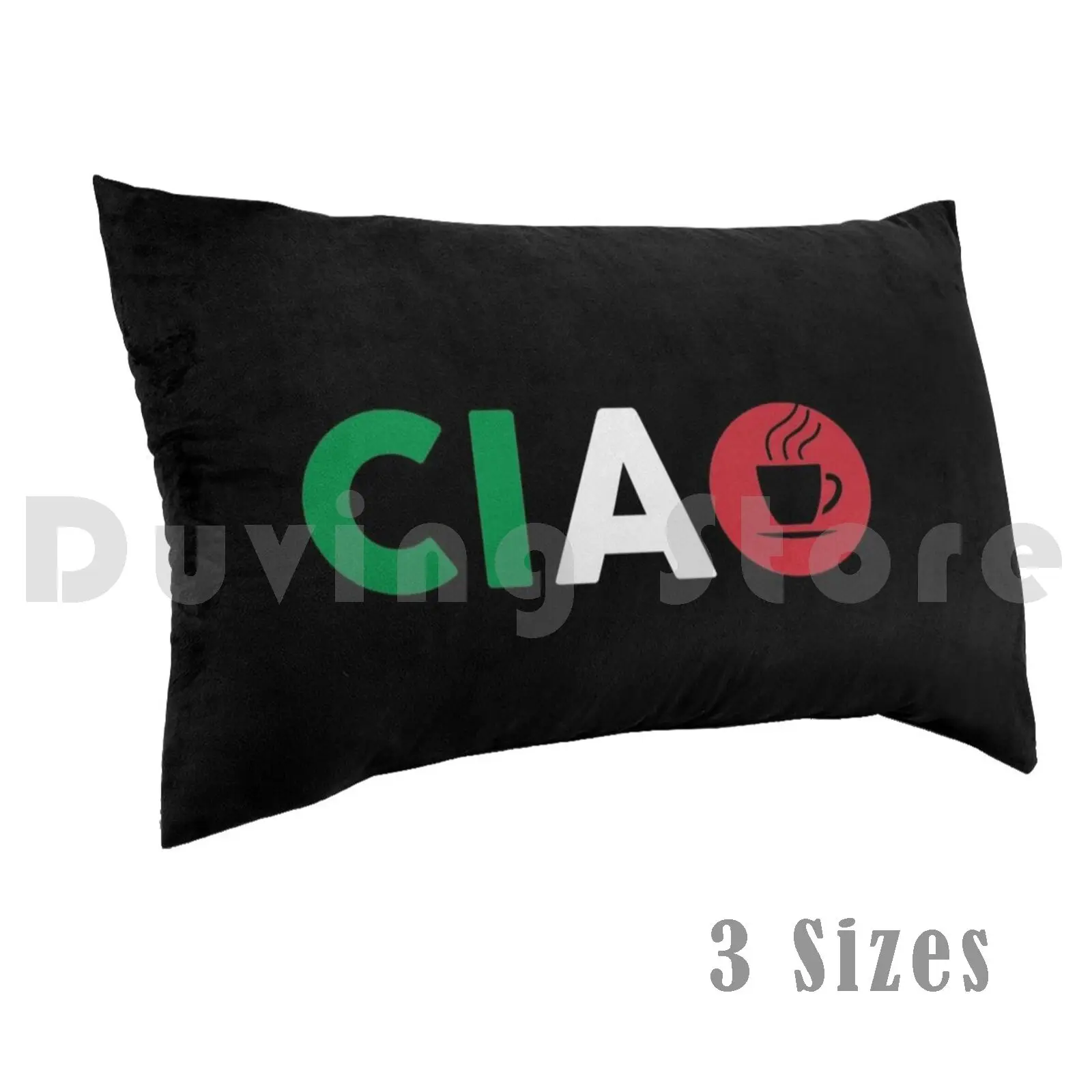 Ciao Italian I Love Italy With Italia Espresso Pillow Case 20*30 Inch Italy Italia Espresso Coffee Black Coffee