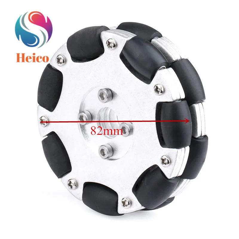 82mm Mecanum Wheel Omnidirectional Universal Wheel 4/5/6/8mm Coupling Flange Shaft for DIY Smart Car Chassis Robot Car Parts