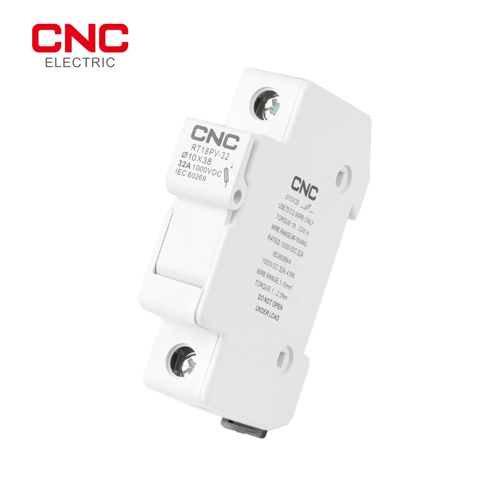 CNC RT18PV-32 1P Fuse holder Overload and Short circuit protection DC 1000V Low Voltage Fuse