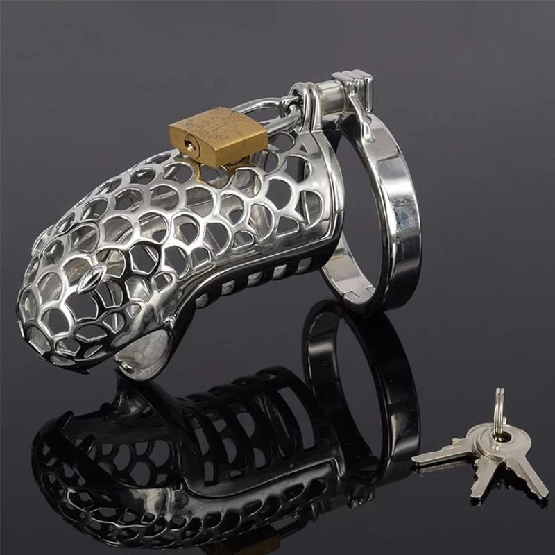 

Snake Head Male Chastity Cage Cock Ring Metal Slave Bdsm Bondage Restraint Belt Sex Toy For Men Sexual delay Anti-erection Tool